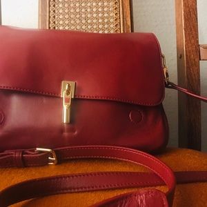 SALE Elizabeth and James Lipstick Red Satchel